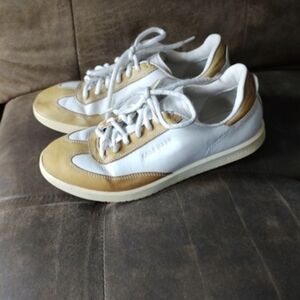 Women's Cole Haan White Tan Leather Sneakers US 6B